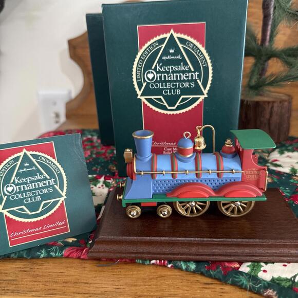 Hallmark Other - VTG Hallmark Christmas Express Train Ornament Steam Locomotive Limited Edition